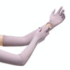 1pair Summer Extended Arm Sleeves Sun Protection UV Protection Sleeves, Style: Leaf (Clove Purple)