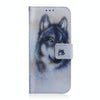White Wolf Pattern Coloured Drawing Horizontal Flip Leather Case for Asus Zenfone Max Plus (M1) ZB570TL, with Holder & Card Slots & Wallet