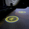 LED Infrared Induction Car Door Welcome Light Night Projection Ambient Light, Specification: Drink (Yellow)(1 Pair/Box)
