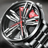 FNGEEN L001 Motorcycle Element Rotating Hub Metal Men Watch(Black Net Black Steel Red Surface)
