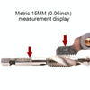 30 PCS US Screw Pitch Thread Blades 60 Degrees CR Stainless Steel Thread Gauge