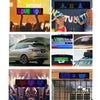 276x90mm Vehicle Rear Window Color Flexible LED Electronic Screen