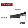 Car Carbon Fiber Navigation Panel Decorative Sticker for Honda Civic 8th Generation 2006-2011, Right Drive