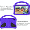 For Huawei MediaPad M5 Lite 8 EVA Flat Anti Falling Protective Case Shell with Holder(Purple)