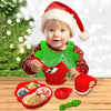 7-in-1 Silicone Children Tableware Set Christmas Gift(Green)