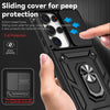 For Samsung Galaxy S25 Ultra 5G Sliding Camshield Holder Phone Case(Black)