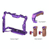 For Sony A7R5 / A7M4 PULUZ Metal Camera Cage Stabilizer Rig with Handle (Purple)