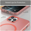 For iPhone 12 Pro MagSafe Frosted Translucent TPU + PC Full Coverage Phone Case(Red)