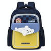 Kindergarten Burden-reducing Schoolbag Children Cute Cartoon Backpack(Yellow)