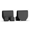 For Tesla Model 3/Y 2pcs Rear Seat Headrest Plastic Hook(Black)