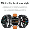 DW16 1.39 inch AMOLED Screen Smart Watch, Support Heart Rate / Blood Pressure Monitoring, Leather Strap(Brown)