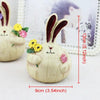 Pairs Creative Resin Crafts Large Cute Fat Garlic Rabbit Ornaments Home Bar Decoration