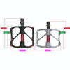 PD-M86C  1 Pair PROMEND Bicycle Road Bike Mountain Bike 3 Palin Carbon Fiber Bearing Pedal(Red)
