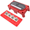 CP-3090 1 Pair  300A 48V 4-way M10 Terminal Busbar(Black + Red)