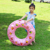 Cartoon Pattern Double Airbag Thickened Inflatable Swimming Ring Crystal Swimming Ring, Size:60 cm(Orange)