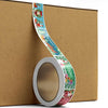 120pcs /Roll Christmas Self-adhesive Label Stickers Cartoon Printed Rectangular Sealing Sticker(K-147-R1)
