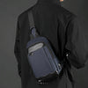 WEPOWER Men Chest Bag Multifunctional Waterproof Riding Casual Shoulder Crossbody Bag(Black)