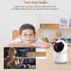1080p HD Wireless Baby Monitor | 360° View | Night Vision | UK Plug | White