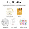 100pcs / Pack A4 5.5c Thickness Clear Laminating Film