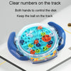 Kids 3D Maze Ball Toys Breakthrough Balance Roller Ball Puzzle Game Thinking Training Labyrinth(Orange)