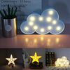 Switch Style Cloud Shape LED Night Warm Bedside Lamp Table Light Bedroom Study Room Night Light(Blue)