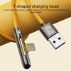 ROCK M3 8 Pin T-shape PD Fast Charging Data Cable, Length: 1m(Orange)