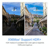 X96 max+ 4K Smart TV Box, Android 9.0, Amlogic S905X3 Quad-Core Cortex-A55,4GB+32GB, Support LAN, AV, 2.4G/5G WiFi, USBx2,TF Card, US Plug