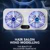 USB Interface Car Cooling Device Car Exhaust Air Circulation Exhaust Fan Car Changing Fan(White)