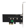 PCI-E 1X To M.2 NVME KEY-M SSD Riser Card Adapter Without Baffle