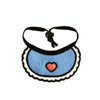 Love Blue Pet Bib, Absorbent Saliva Towel, L (22-32cm Neck)