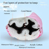Cartoon Cat Pattern Girls Cute Cotton Gloves Children Ski Windproof and Warm Gloves Non-Slip and Waterproof Riding Gloves, Size: L(Pink)