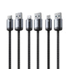 WK WDC-32i Raython Gen2 1m 2.4A USB to 8 Pin Fast Charging Data Cable(Black)