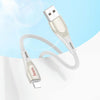hoco U133 8 Pin to USB-A Braided Fast Charging Data Cable, Length:1.2m(Grey)