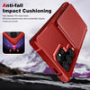 For Samsung Galaxy S25 Ultra 5G Vertical Flip Card Bag Holder Leather Phone Case(Red)