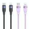 USAMS US-SJ635 U85 2m Type-C to 8 Pin PD30W Aluminum Alloy Fast Charging & Data Cable(Purple)