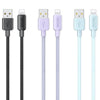 WEKOME WDC-03 Tidal Energy Series 2.4A USB to 8 Pin Braided Data Cable, Length: 1m (Blue)