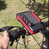 BG-2021 Bicycle Front Light 4 In 1 Mobile Phone Holder Horn Light Mountain Bike Front Light, Colour: 2400 MAH Black