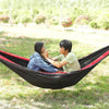 Outdoor Hammock Nylon Parachute Cloth Travel Camping Swing, Style: 3m x 2m (Sky Blue+Royal Blue)