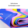 HAIZID Cute Cartoon Waterproof Silicone Children Swimming Cap(Shark Tooth Yellow)