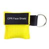 CPR Face Shield Keyring - Yellow