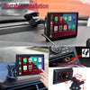 X70-1 Car 7 inch IPS Portable Smart Screen Wireless Screen Projection Carplay Android Auto, with Reversing Camera(Black)