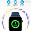 Bluetooth Talk HD Large Screen Heart Rate Oxygen Monitoring Multi-Sport Mode Smart Watch(Black)