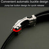 Dandali Scratch-Resistant Wrapped Edge Automatic Buckle Belt Mens Casual Waistbone Belt, Size: 120cm(Black)
