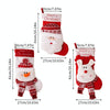 Christmas Decoration Cartoon Three-dimensional Knitted Socks Children Gift Bag(Snowman)