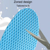 1pair Summer Thin Anti-Odor Sweat Insole Unisex Breathable Soft Shoes Insoles, Size: 45-46(Gray)