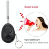 120dB Personal Safety Alarm with LED Light - White
