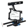 PULUZ Camera Cage Handle Stabilizer for Sony A7 & A7S & A7R, A7 II & A7R II & A7S II, A7R III & A7S III, A7R IV, A6000, A6500, A6300, Panasonic Lumix DMC-GH4(Blue)