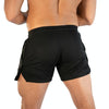 Men Sports Shorts Pants Quick-Drying Marathon Running Three-Point Pants, Size: XL(Dark Gray Without Logo)