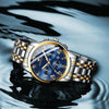 FNGEEN 4006 Men Trendy Waterproof Quartz Watch(Black Steel White Surface)