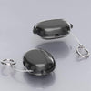 For Apple Beats Studio Buds / Buds+ Headphones Shape Clear Electroplated Acrylic Headset Protective Case(Black)
